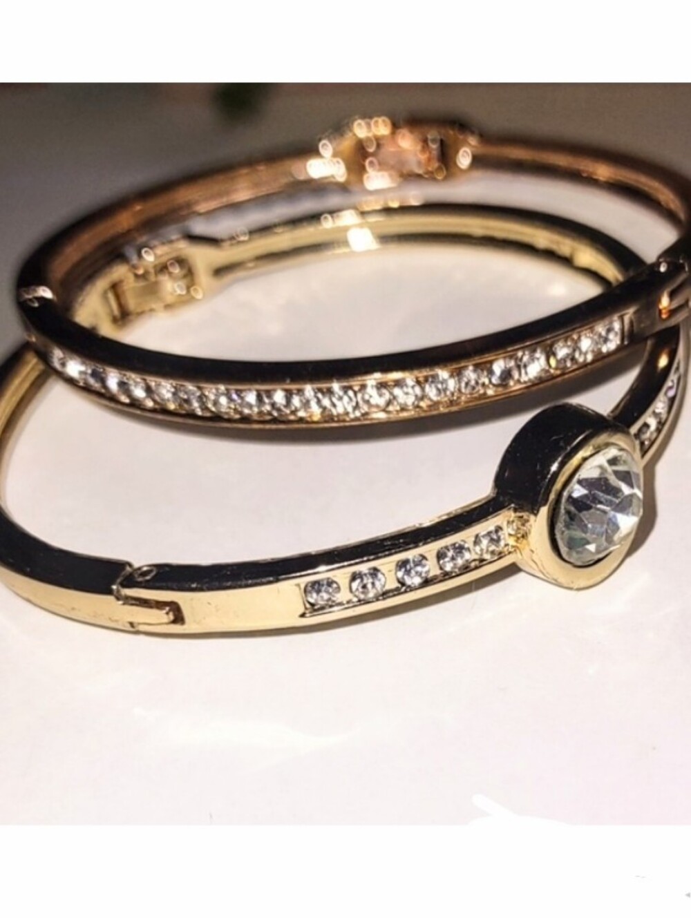 White Zircon Gold Bracelet Choice